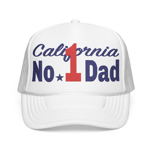 Momo original 'No.1 Dad "Foam Trucker Hat White & Navy