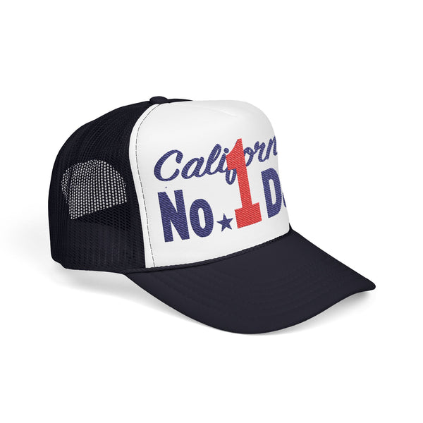 Momo original 'No.1 Dad "Foam Trucker Hat White & Navy