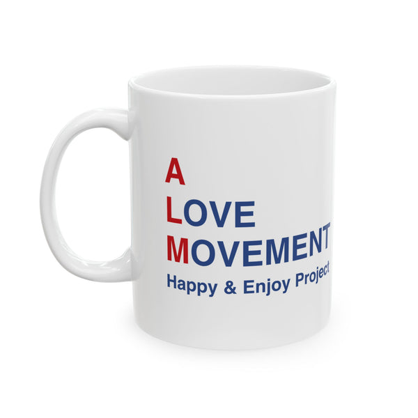 ALM Original Ceramic Mug, (11oz, 15oz)"Bonjour"