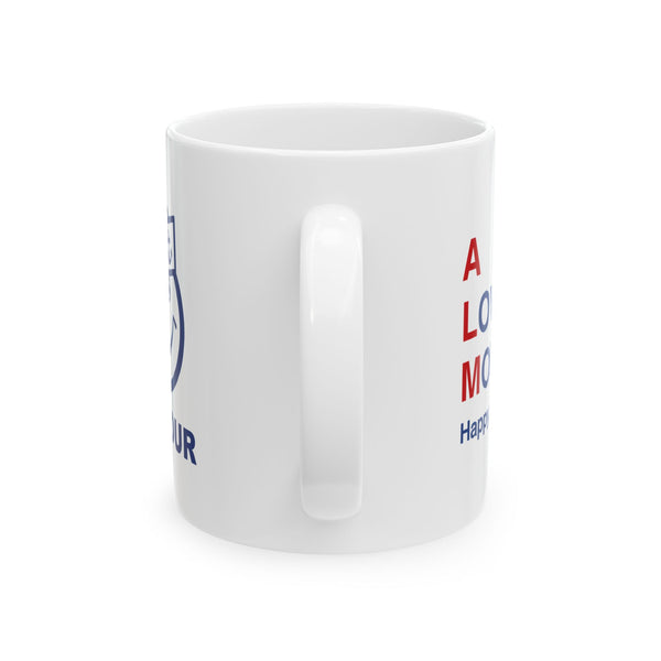 ALM Original Ceramic Mug, (11oz, 15oz)"Bonjour"