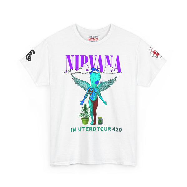 UNCORIN NIRVANA Unisex Heavy Cotton T-Shirts