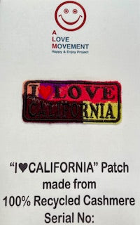 ALM original cashmere patchwork patch  I Love California