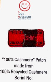 ALM original cashmere patchwork patch 100% cashmere