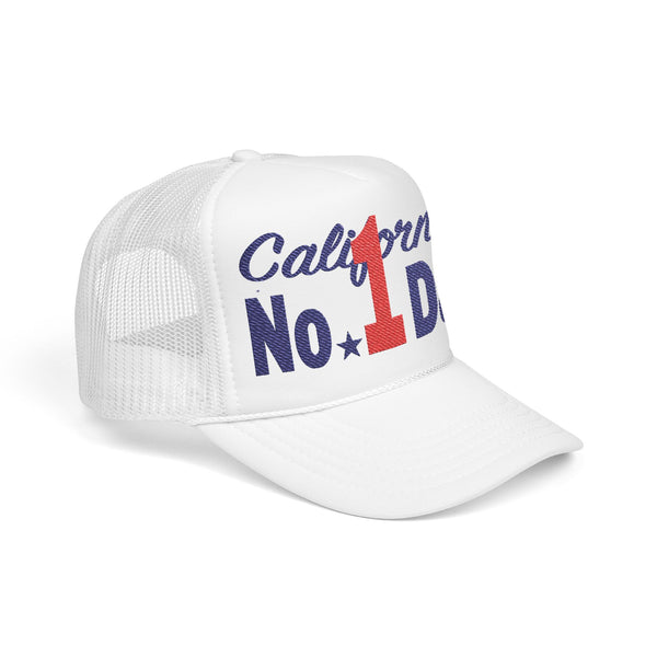 Momo original 'No.1 Dad "Foam Trucker Hat White & Navy