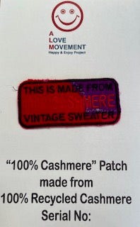 ALM original cashmere patchwork patch 100% cashmere