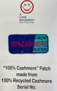 ALM original cashmere patchwork patch 100% cashmere