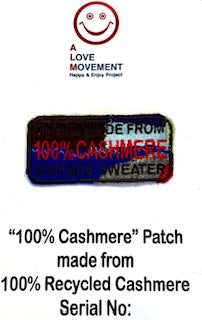 ALM original cashmere patchwork patch 100% cashmere