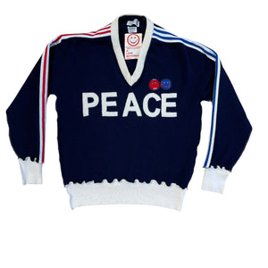 A love movement cashmere v neck sweater peace