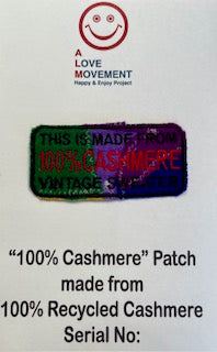 ALM original cashmere patchwork patch 100% cashmere