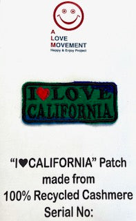 ALM original cashmere patchwork patch  I Love California