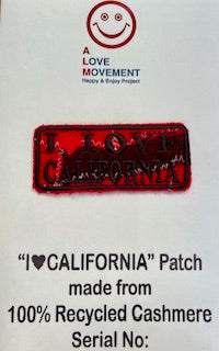 ALM original cashmere patchwork patch  I Love California