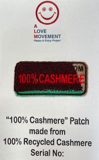 ALM original cashmere patchwork patch 100% cashmere