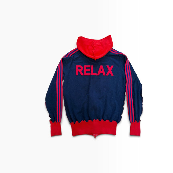 RELAX recycled cashmere hoodie back