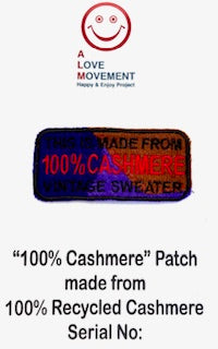 ALM original cashmere patchwork patch 100% cashmere