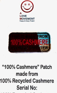 ALM original cashmere patchwork patch 100% cashmere