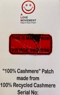 ALM original cashmere patchwork patch 100% cashmere