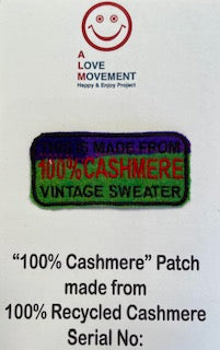 ALM original cashmere patchwork patch 100% cashmere