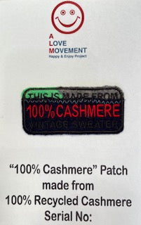 ALM original cashmere patchwork patch 100% cashmere