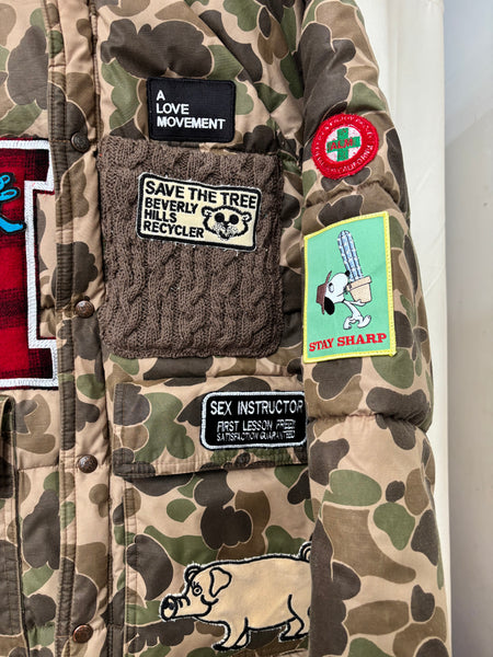 A love movement custom puffer jacket