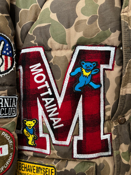 A love movement custom puffer jacket