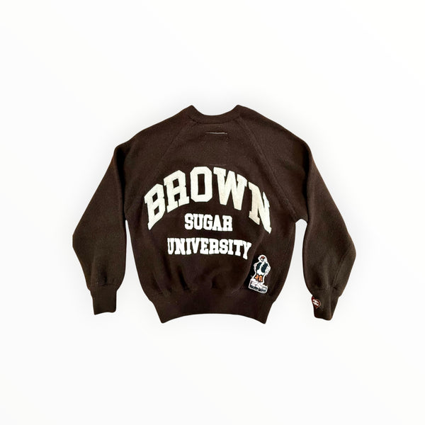 Vintage Giorgio Armani Cashmere Remake - "Brown Sugar University" Ladies Medium