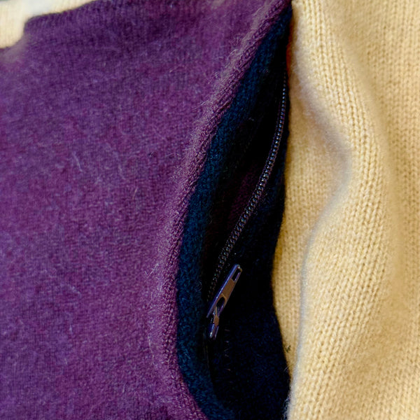 Recycled Cashmere Hoodie — ROOM MATE "Good Vibes Only / Share the Earth" (Men's L)