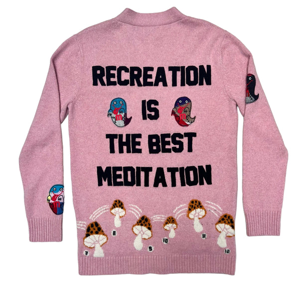 Men’s pink cashmere cardigan 