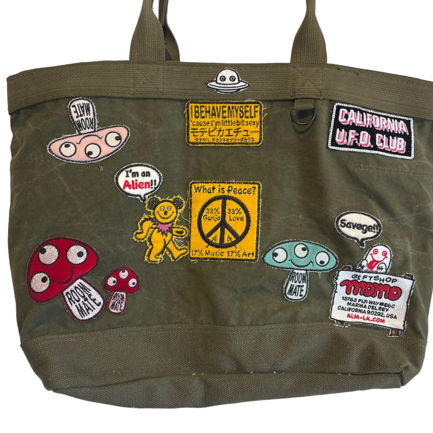 MOMO original recycled military tote bag