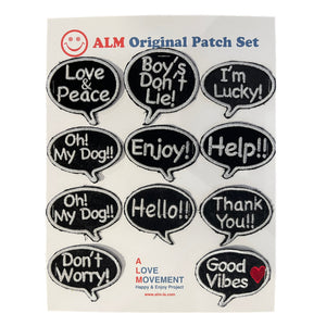 ALM Original Patch Set 5 -Bubble Word (Black)-