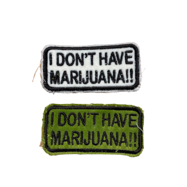 Rectangular Patch with Text Variety