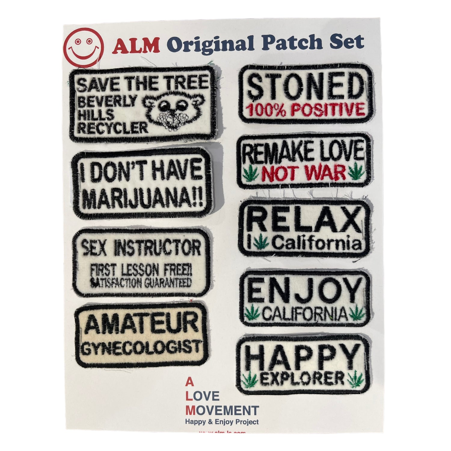 ALM Original Patch Set 4 -White Rectangle-