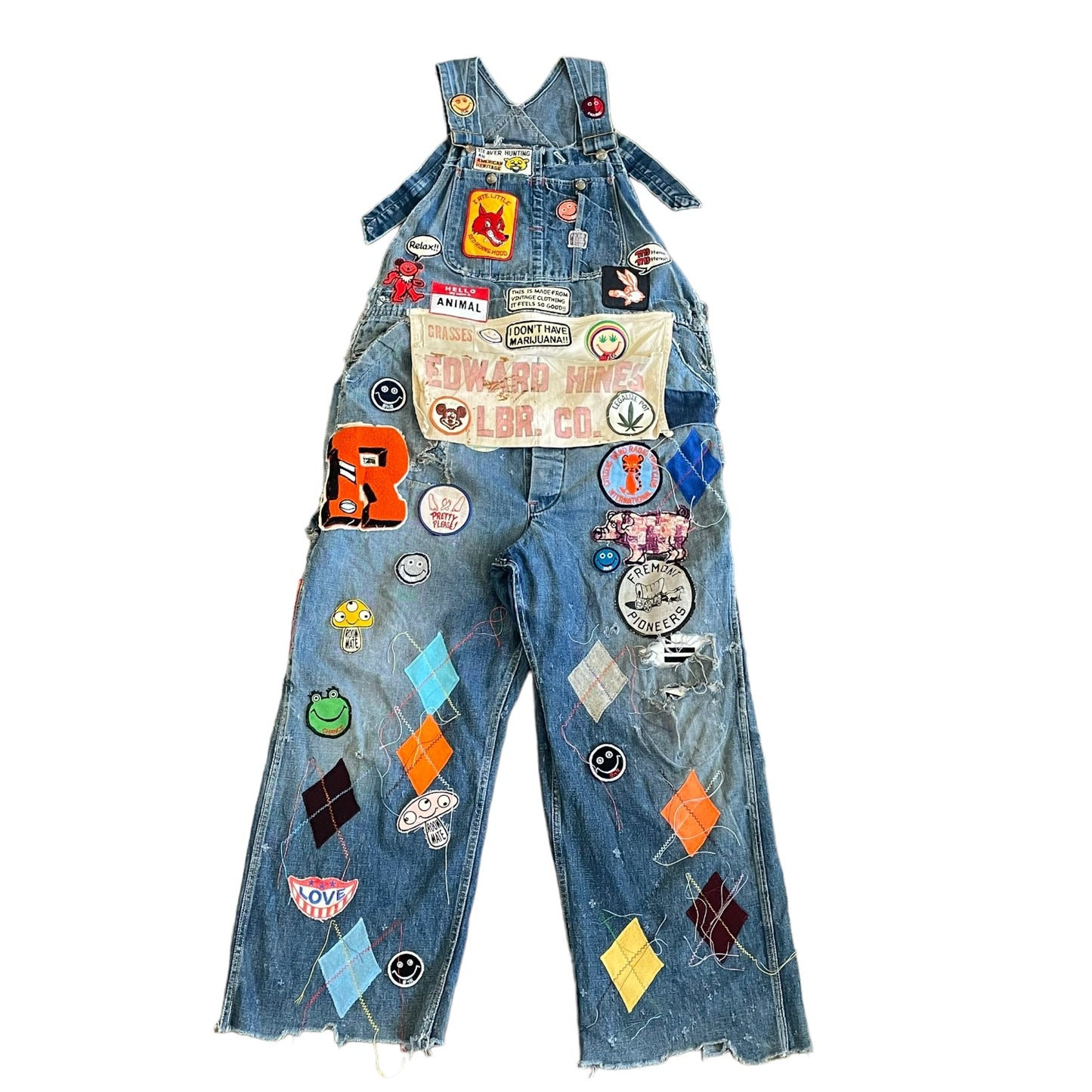 ALM original recycled vintage distressed overall Pay Day