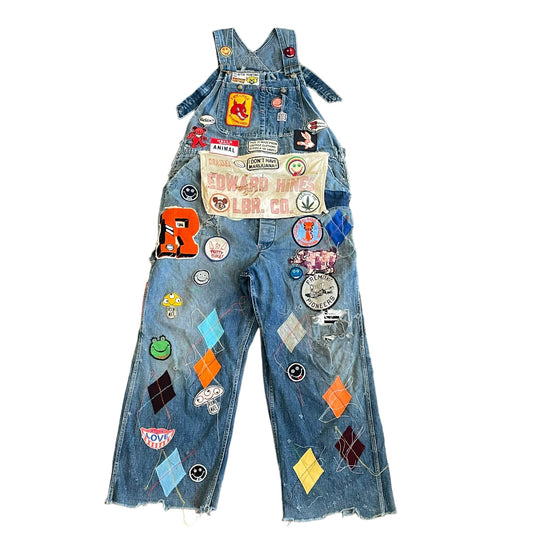 ALM original recycled vintage distressed overall Pay Day