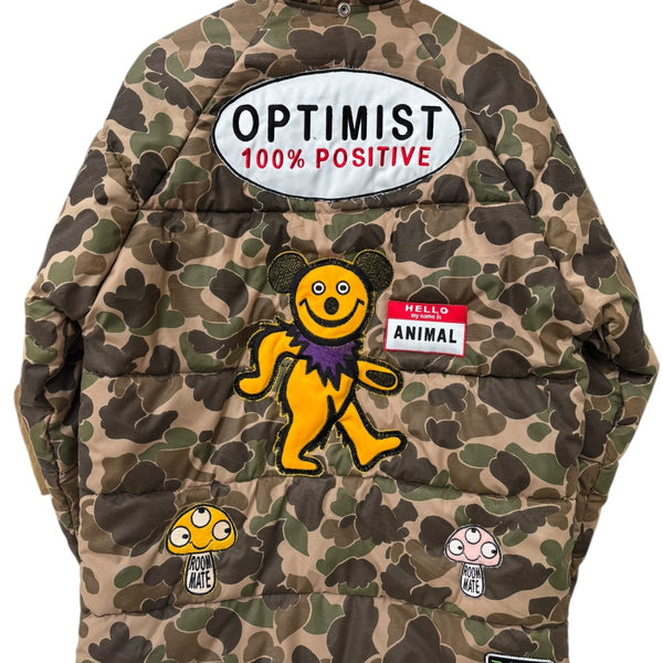 A love movement custom puffer jacket