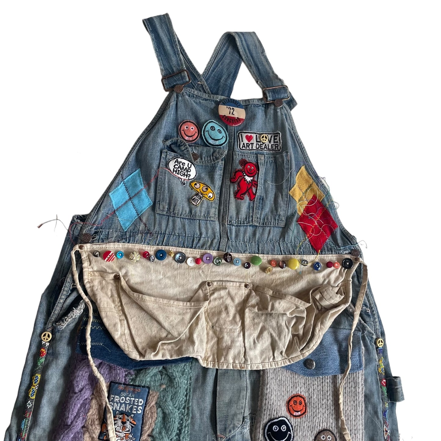 ALM original recycled vintage distressed overall