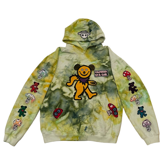 Camp High Recycled Tie Dye Sweat Hoodie and pants set
