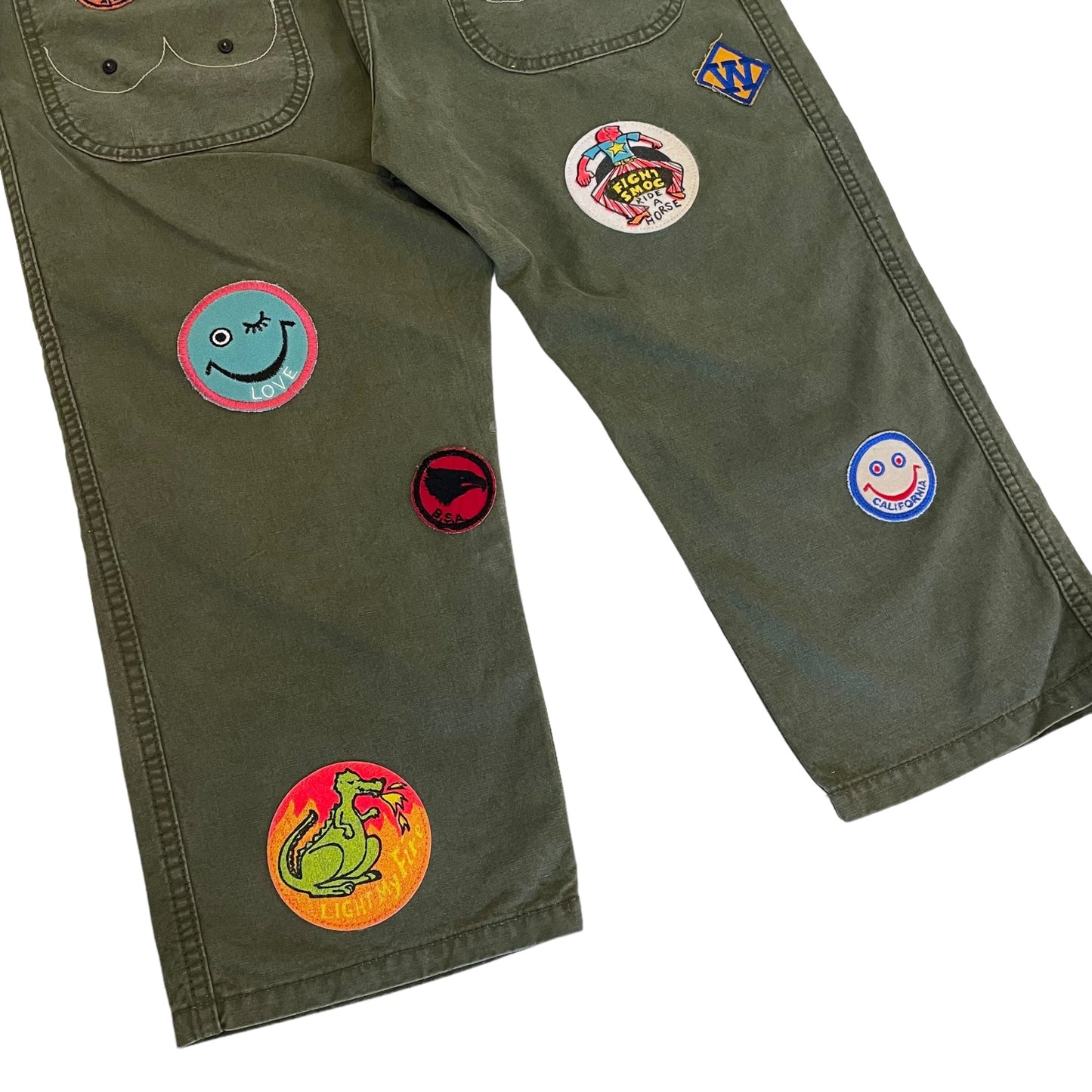 ALM original recycled vintage military tent overalls