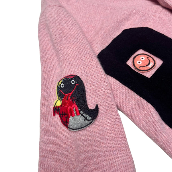 HARDEN x ALM Pink Cashmere Cardigan -Mushroom- - A LOVE MOVEMENT