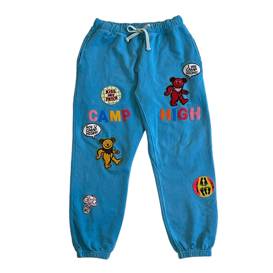 Camp High Recycled  Sweat Pants Terquoise