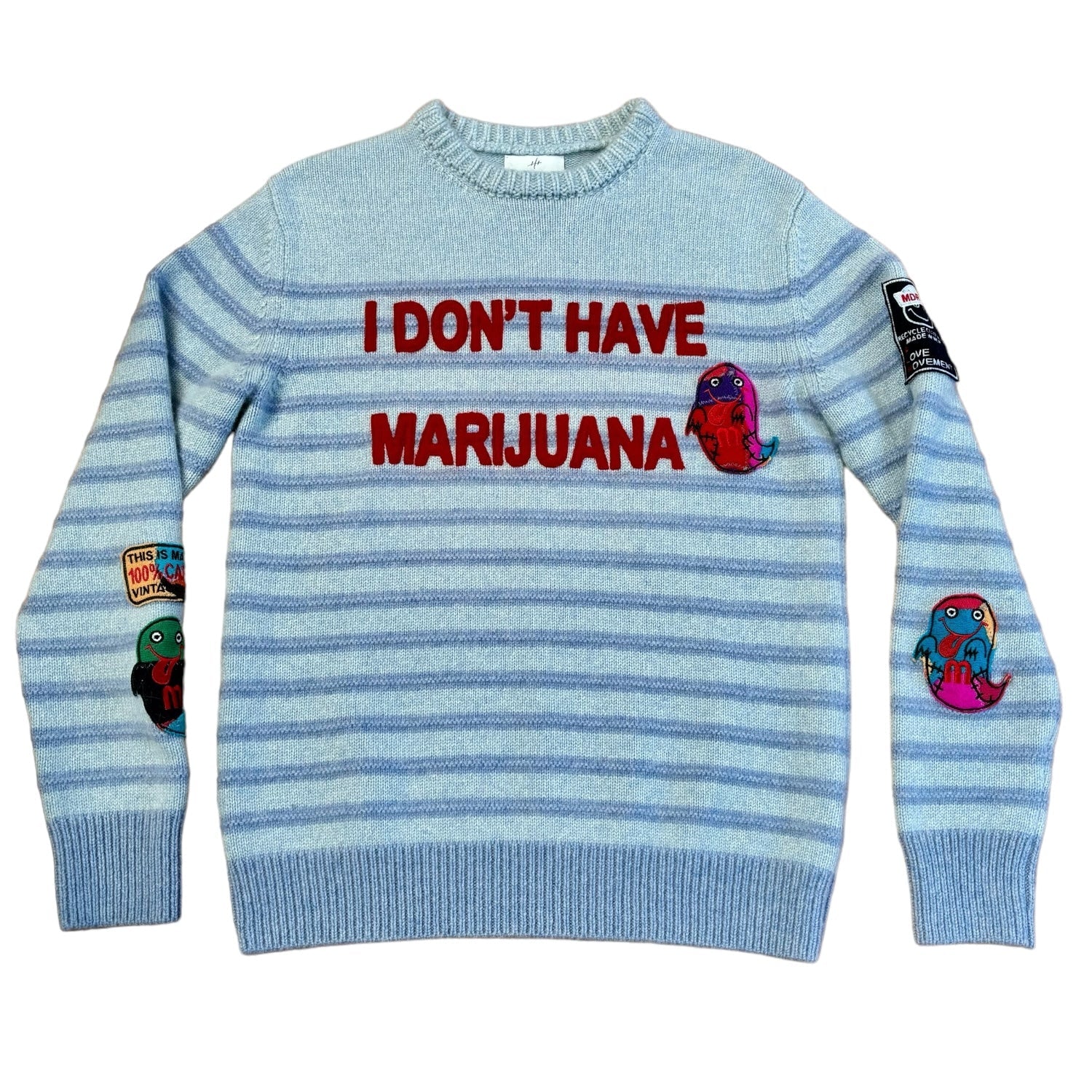 HARDEN x ALM Men’s Cashmere Sweater  -I Don't Have Marijuana-