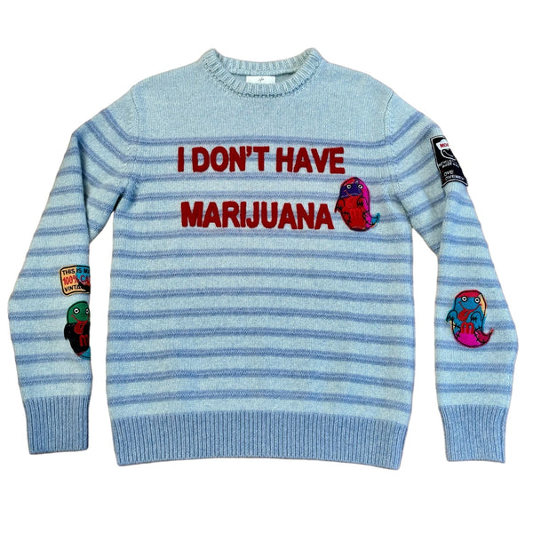 HARDEN x ALM Men’s Cashmere Sweater  -I Don't Have Marijuana-