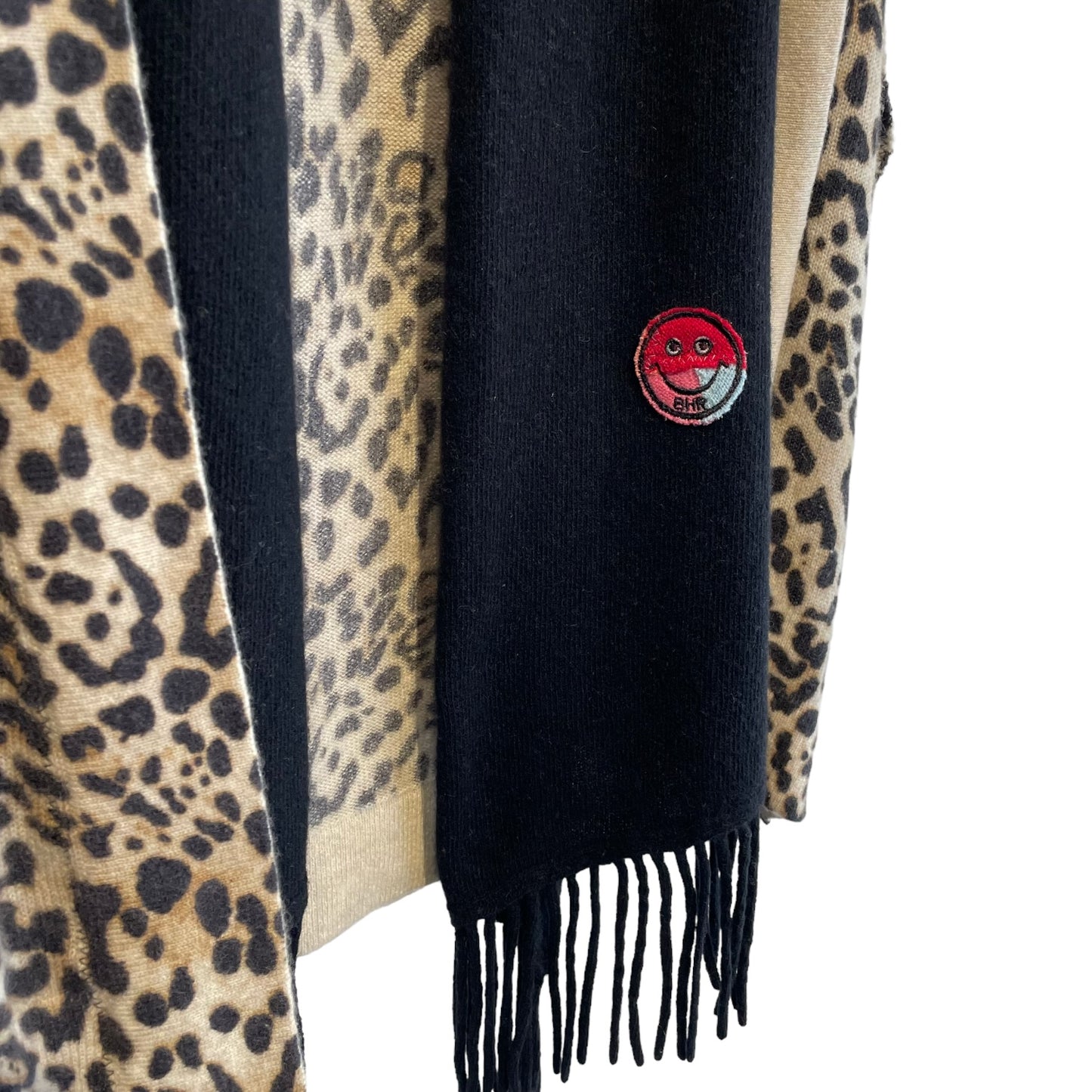 A LOVE MOVEMENT CASHMERE CARDIGAN WITH SCARF