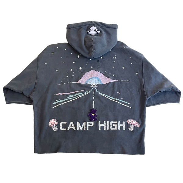 Camp High Recycled Half Sleeves Hoodie