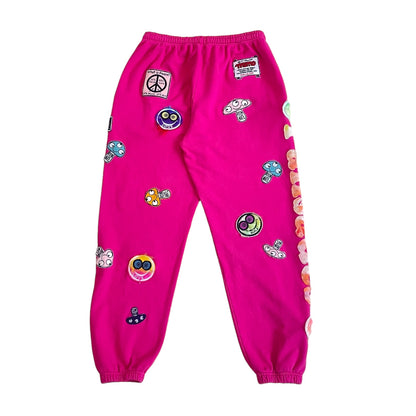 Camp High Recycled  Sweat Pants Pink