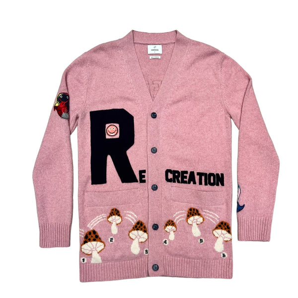 Men’s pink cashmere cardigan 