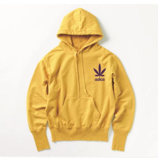 【Perfect ribs×A LOVE MOVEMENT】"LOVE&PEACE" Basic Hoodie / Yellow