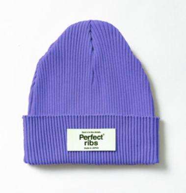 Rib Beanie Cap / Purple