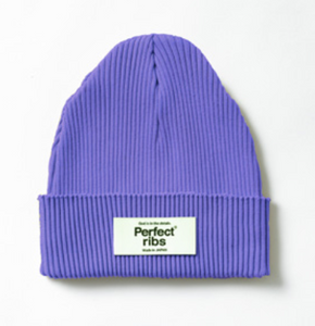 Rib Beanie Cap / Purple