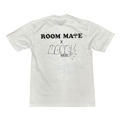 Yasumasa Yonehara  x Roommate collaboration Custom Paint T-shirt w/Signature #4  SizeL