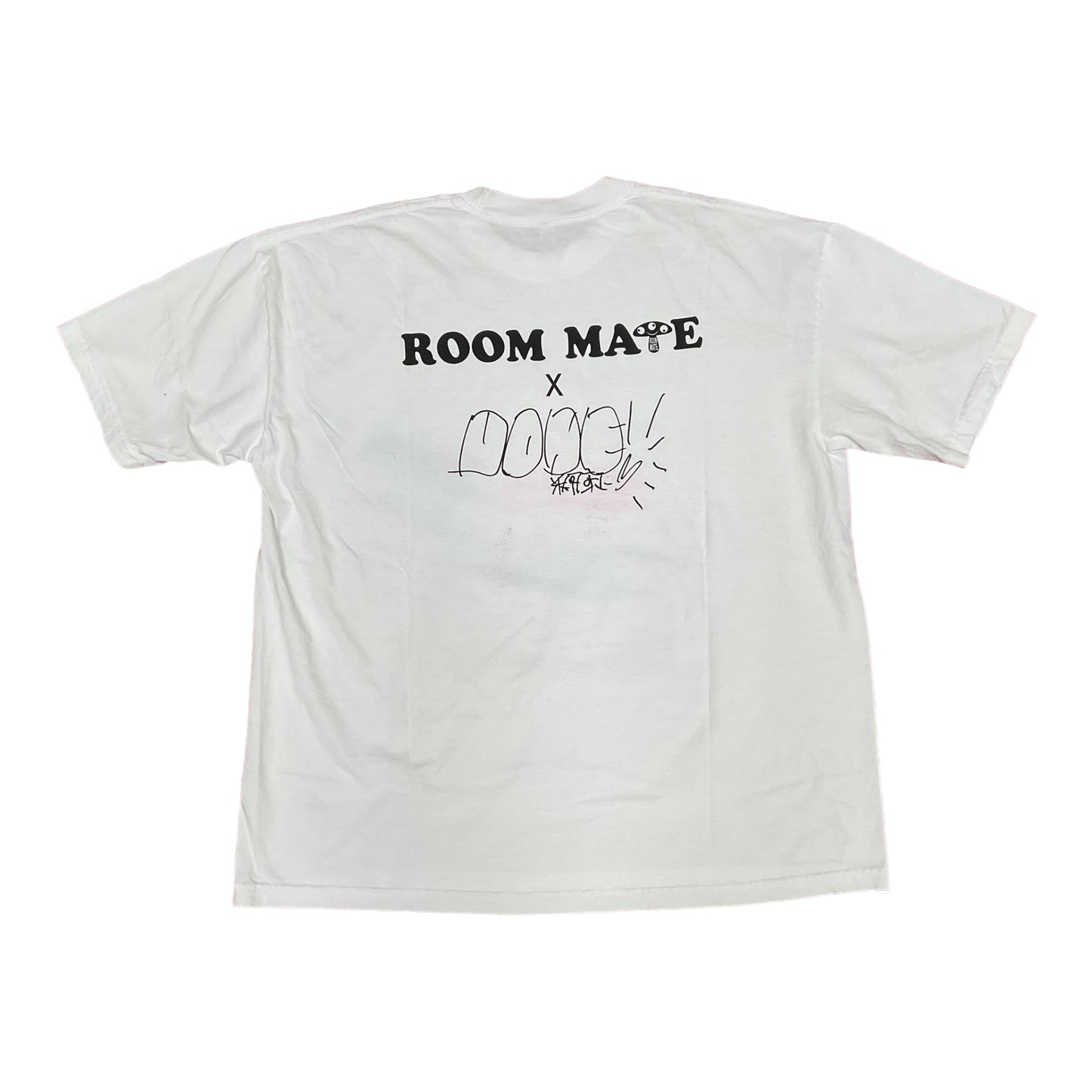 Yasumasa Yonehara x Roommate collaboration Custom Paint T-shirt w/Signature #7  Size2XL